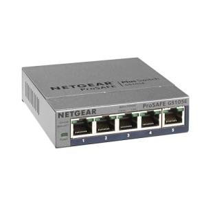NETGEAR 5-Port Gigabit Ethernet Plus Switch - Desktop/Wall Mount