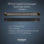 NETGEAR 48-Port Gigabit Ethernet Switch - Silent Operation
