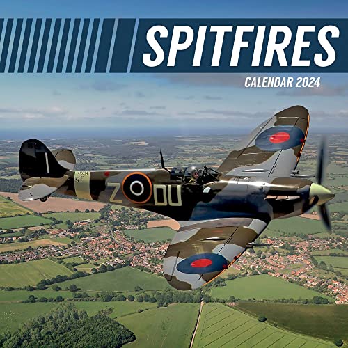 2024 Spitfires Square Wall Calendar, 16-Month, Art Theme