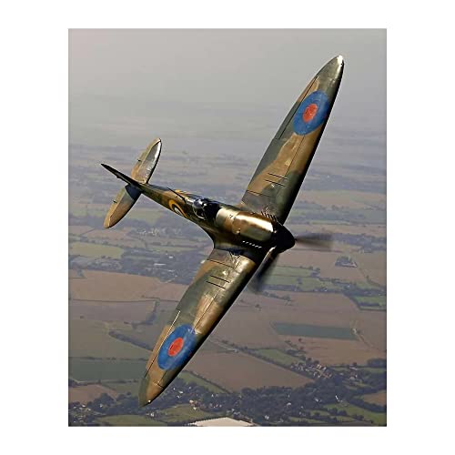 Spitfire MK Military Wall Art Print - 8x10