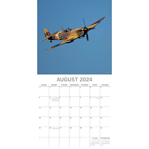 2024 Spitfires Square Wall Calendar, 16-Month, Art Theme