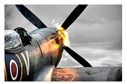 RAF Spitfire World War 2 Canvas Wall Art