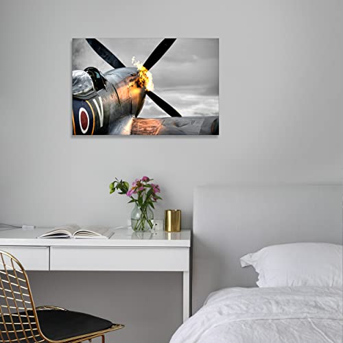 RAF Spitfire World War 2 Canvas Wall Art
