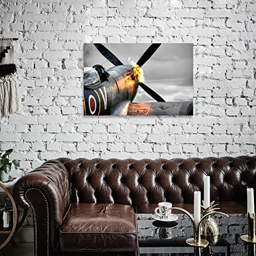 RAF Spitfire World War 2 Canvas Wall Art