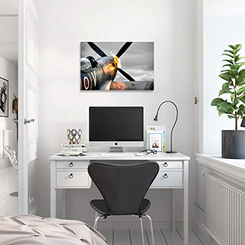 RAF Spitfire World War 2 Canvas Wall Art