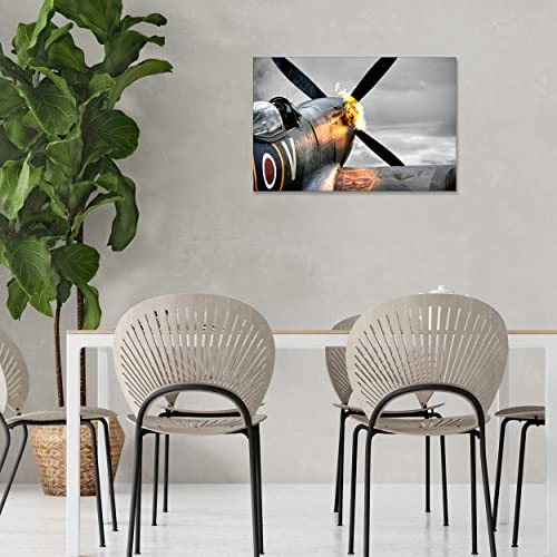 RAF Spitfire World War 2 Canvas Wall Art