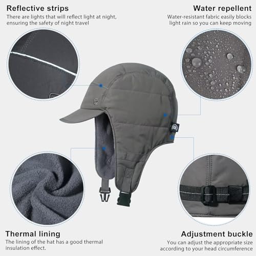 Aviation History Trapper Hat with Brim Visor