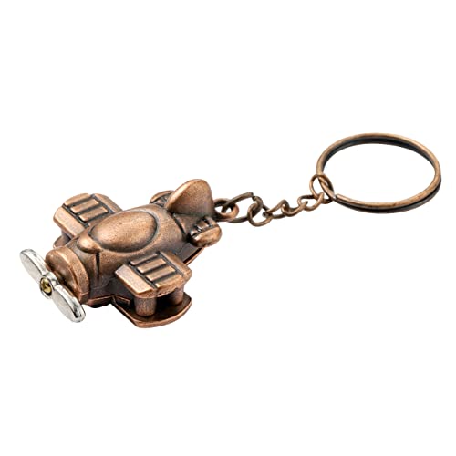 Bronze Plane Key Chain - Aviation History