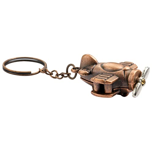 Bronze Plane Key Chain - Aviation History