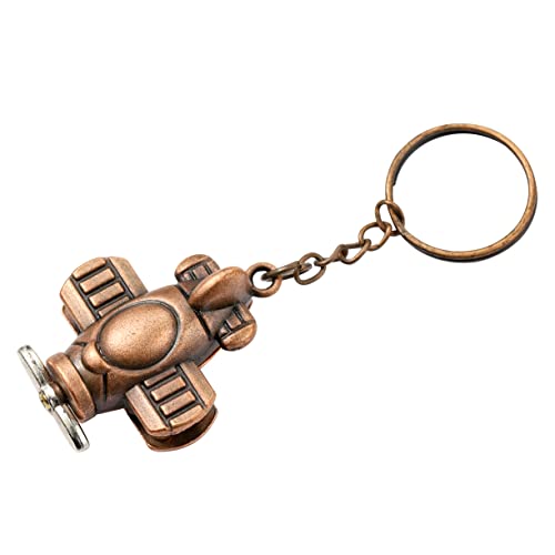 Bronze Plane Key Chain - Aviation History