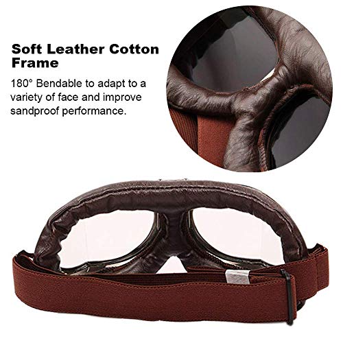 Vintage Aviator Hat and Goggles Set for Aviation Enthusiasts