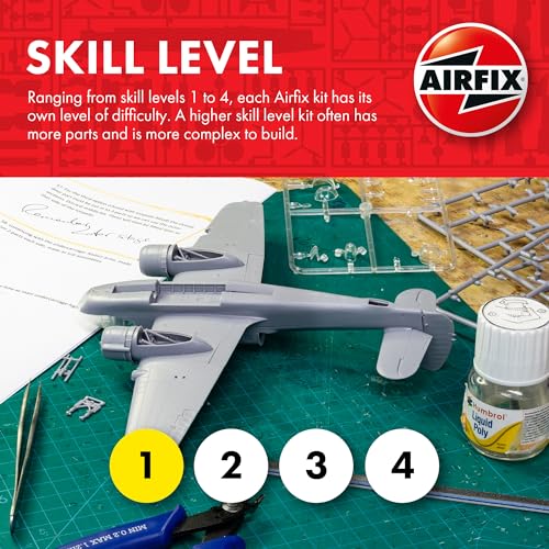 Airfix Spitfire MkIa Kit, 1:72 Scale, Multicolor