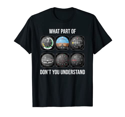 Funny Pilot Aviation Flight Instruments T-Shirt