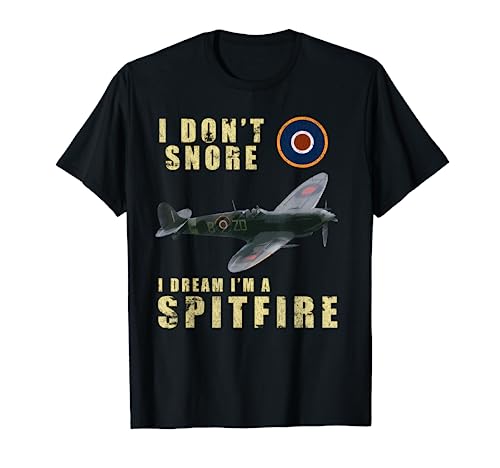 Spitfire Dreamer: Funny T-Shirt for Aviation History