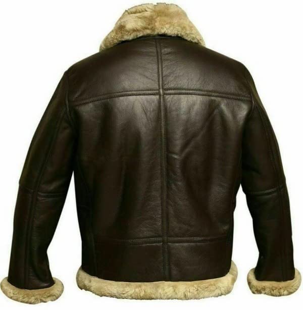 RAF Aviator B3 Sheepskin Leather Bomber Jacket Men