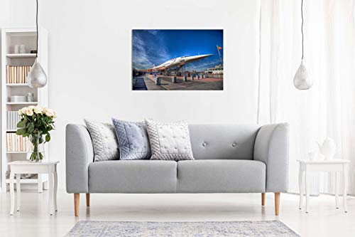 Concorde Jet Plane Canvas Art Print (18x12in)