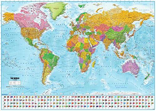 Aviation History World Map - XXL Giant Poster