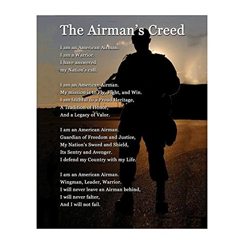 US Air Force Military Wall Art - Airman's Creed