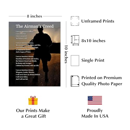 US Air Force Military Wall Art - Airman's Creed