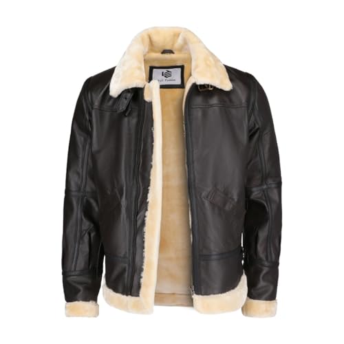 Men's Shearling Aviator B3 Bomber Jacket - Sheepskin
