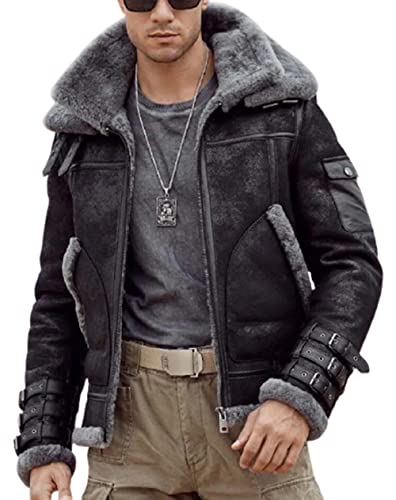 RAF Aviator B3 Bomber Leather Jacket Men's WW2