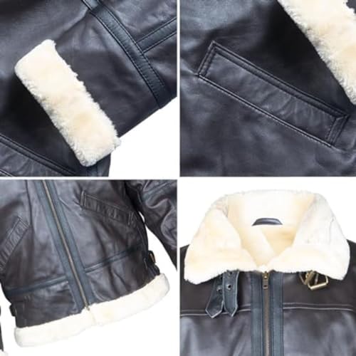 Men's Shearling Aviator B3 Bomber Jacket - Sheepskin