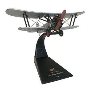 Bristol Bulldog biplane fighter 1:72 model (Amercom SL-7)