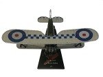 Bristol Bulldog biplane fighter 1:72 model (Amercom SL-7)