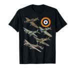 WW2 British Warplanes T-Shirt