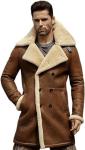 Men's Genuine Sheepskin B3 Bomber Aviator Leather Coat