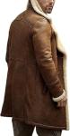 Men's Genuine Sheepskin B3 Bomber Aviator Leather Coat
