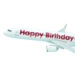 AeroClix Airbus A321 Model Plane with Display Stand