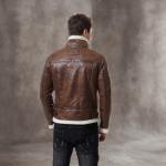 Aviation-inspired Men's Thicken PU Leather Jacket