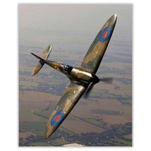 Spitfire MK Military Wall Art Print - 8x10