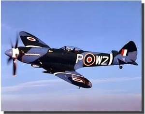 Supermarine MK19 Spitfire Aviation History Wall Decor Print