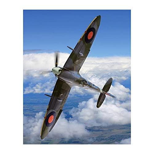 Spitfire MK IX Military Aircraft Wall Art Print