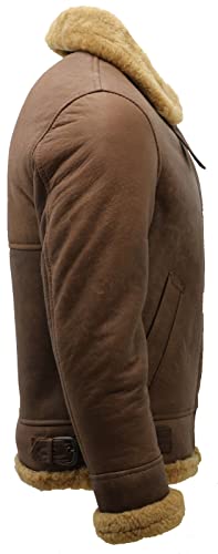 Men's WWII Aviator Bomber Jacket in Brown