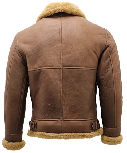 Men's WWII Aviator Bomber Jacket in Brown