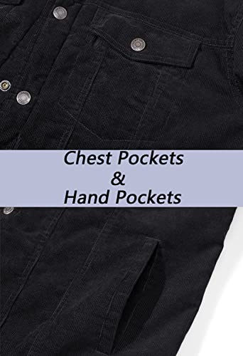 Aviation History Corduroy Jacket with Sherpa Lining