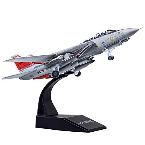 1:100 Diecast Alloy F-14 Military Fighter Plane