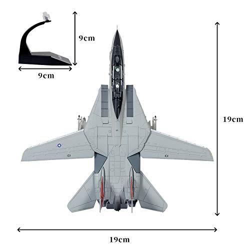 1:100 Diecast Alloy F-14 Military Fighter Plane