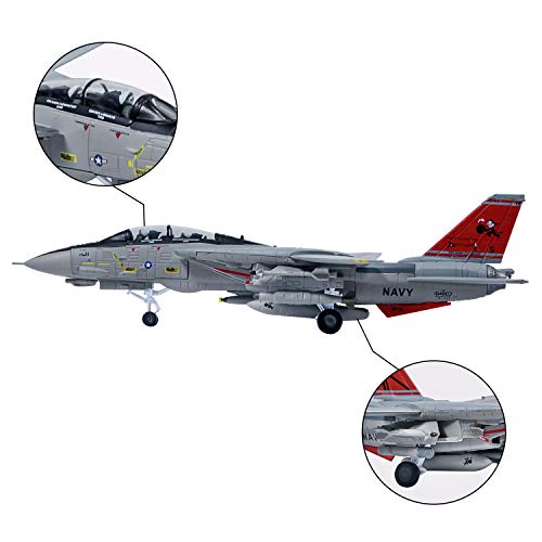1:100 Diecast Alloy F-14 Military Fighter Plane