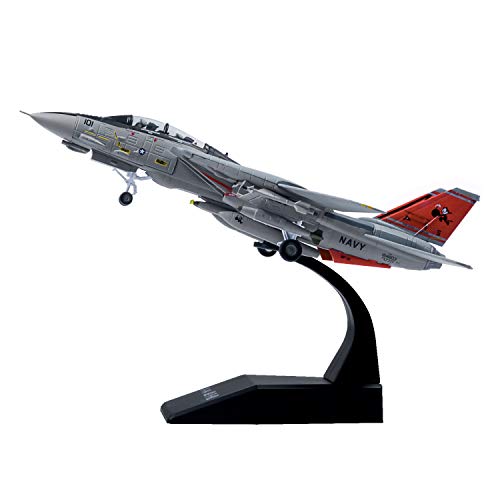 1:100 Diecast Alloy F-14 Military Fighter Plane