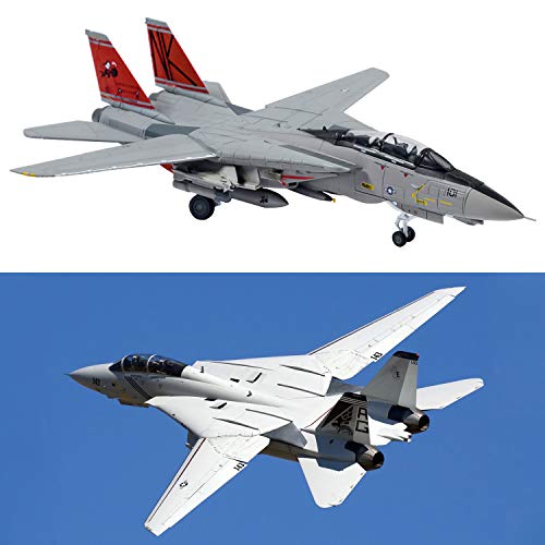 1:100 Diecast Alloy F-14 Military Fighter Plane