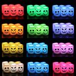 Color-changing Halloween votive candles with remote (6pk)