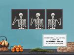 Halloween Skeleton Wall Art & Decor