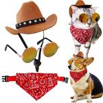 Pet Halloween Western Cowboy Costume Set