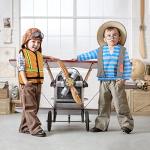 11-pc Dress Up Set for Kids - Pirate, Chef, Construction Worker, Policeman