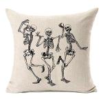 Halloween Skull Pillowcase, Home Decor, 45x45cm