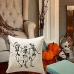 Halloween Skull Pillowcase, Home Decor, 45x45cm